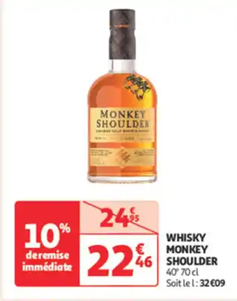 Auchan Supermarché MONKEY SHOULDER Whisky offre