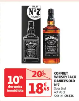Auchan Supermarché JACK DANIEL'S OLD N°7 Coffret whisky offre