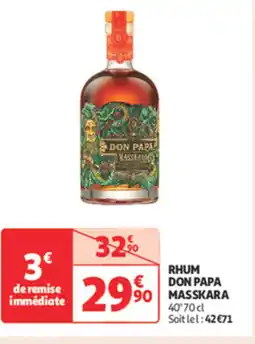 Auchan Supermarché DON PAPA MASKARA Rhum offre