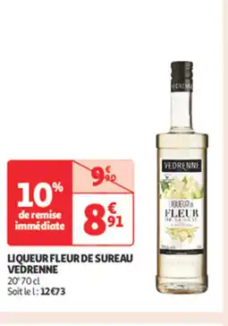 Auchan Supermarché VEDRENNE Liqueur fleur de sureau offre