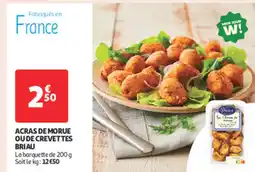 Auchan Supermarché Acras de morue oude crevettes briau offre