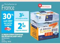 Auchan Supermarché Le breizh surimi compagnie des pêches de saint-malo offre