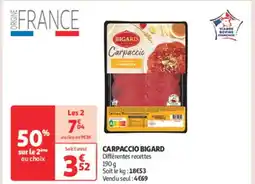 Auchan Supermarché BIGARD Carpaccio offre