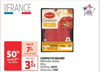 Auchan Supermarché BIGARD Carpaccio offre