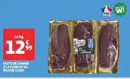 Auchan Supermarché Filets de canard a la fleur de sel pech de clary offre