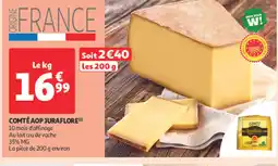 Auchan Supermarché Comté aop juraflore offre