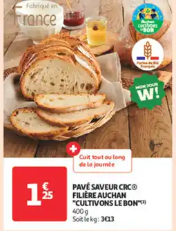 Auchan Supermarché Pave saveur crco filière auchan cultivons le bon offre