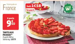 Auchan Supermarché Tarte aux fraises offre