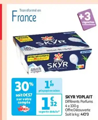 Auchan Supermarché SKYR Yoplait offre