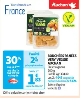 Auchan Supermarché AUCHAN Bouchées panées very veggie offre