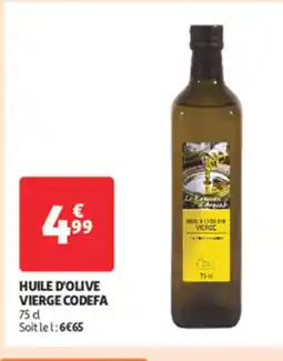 Auchan Supermarché CODEFA Huile d'olive vierge offre