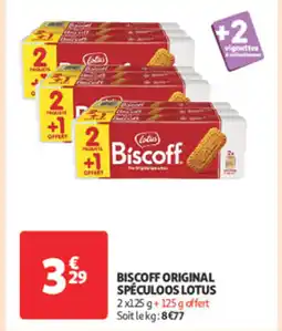 Auchan Supermarché LOTUS Biscoff original speculoos offre