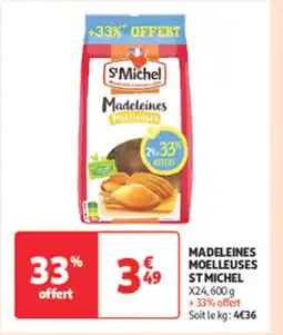 Auchan Supermarché ST MICHEL Madeleines moelleuses offre