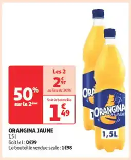 Auchan Supermarché ORANGINA Jaune offre