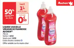 Auchan Supermarché AUCHAN Liquide vaisselle vinaigre de framboise offre