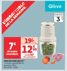 Auchan Supermarché QILIVE Mini hachoir offre