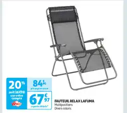 Auchan Supermarché Fauteuil relax lafuma offre