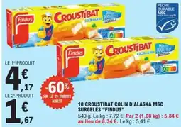 E.Leclerc Express FINDUS 18 croustibat colin d'alaska msc surgeles offre