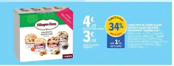 E.Leclerc Express HÄAGEN-DAZS 4 mini pots de crème glacée favorite selection offre découverte offre