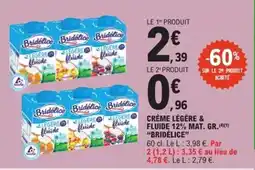 E.Leclerc Express BRIDÉLICE Crème légère & fluide 12% mat. gr offre