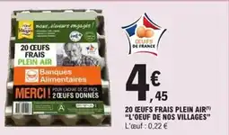 20 œufs frais plein air