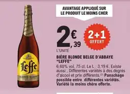 E.Leclerc Express LEFFE Bière blonde belge d'abbaye offre