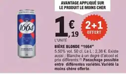 E.Leclerc Express 1664 Bière blonde offre