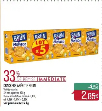 Match Crackers apéritif belin offre