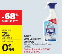 Cora x Carrefour Spray anti-calcaire antikal offre