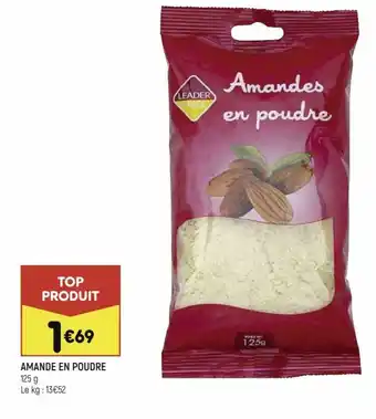 Leader Price Amande en poudre offre