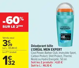 Cora x Carrefour Déodorant bille l'oreal men expert offre