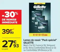 Cora x Carrefour Lames de rasoir pack spécial gillette offre
