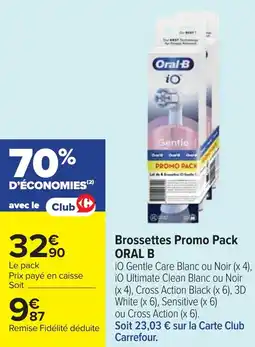 Cora x Carrefour Brossettes promo pack oral b offre