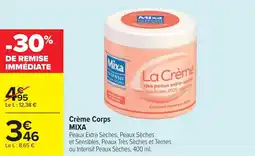 Cora x Carrefour Crème corps mixa offre