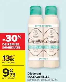 Cora x Carrefour Déodorant roge cavailles offre