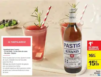 Carrefour Market RIVANIS Pastis offre
