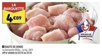Leader Price Sauté de dinde offre