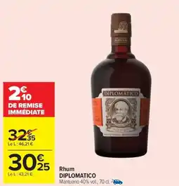 Carrefour Market DIPLOMÁTICO Rhum offre