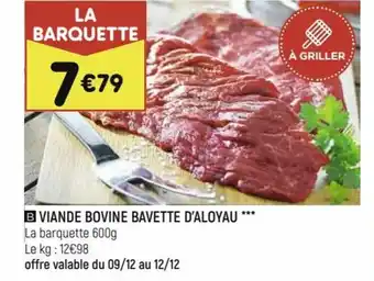 Leader Price Viande bovine bavette d'aloyau offre