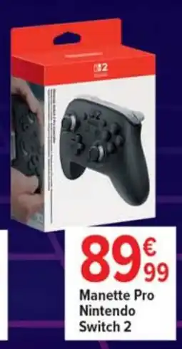 Cora x Carrefour Manette pro nintendo switch 2 offre