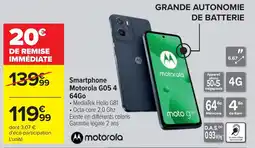 Cora x Carrefour Smartphone Motorola G05 4 64Go offre