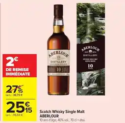 Carrefour Market ABERLOUR Scotch Whisky Single Malt offre