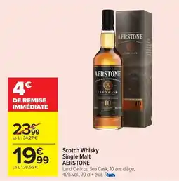 Carrefour Market AERSTONE Scotch Whisky Single Malt offre