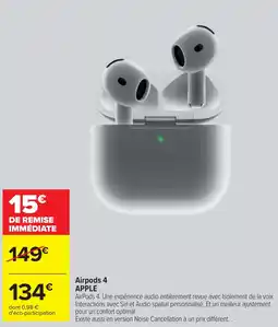Cora x Carrefour Airpods 4 APPLE offre