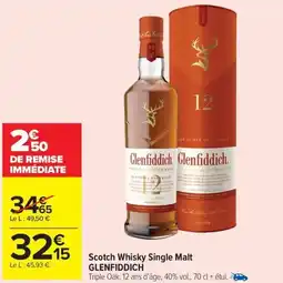 Carrefour Market GLENFIDDICH Scotch Whisky Single Malt offre