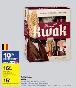 Cora x Carrefour Coffret bière kwak offre