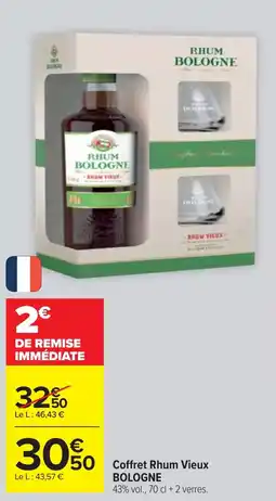 Cora x Carrefour Coffret rhum vieux bologne offre