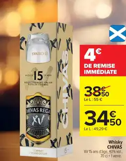 Cora x Carrefour Whisky chivas offre