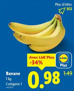 Lidl Banane offre
