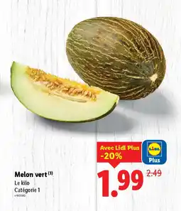 Lidl Melon vert offre
